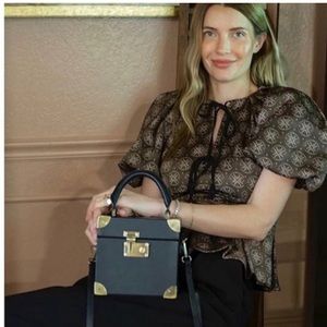 ISO ANTONIO MELANI X COURTNEY GROW DELPHINE MEDALLION PRINTED RUFFLE